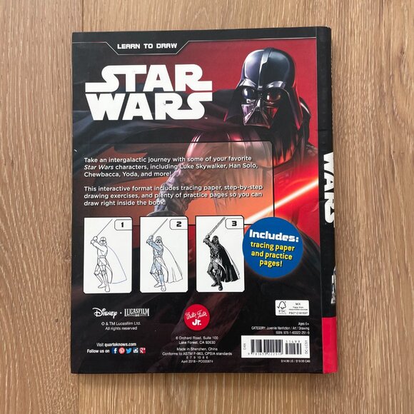 Learn to Draw Star Wars Book 2017 Walter Foster Jr Disney Lucasfilm Ltd Drawing - Picture 2 of 13